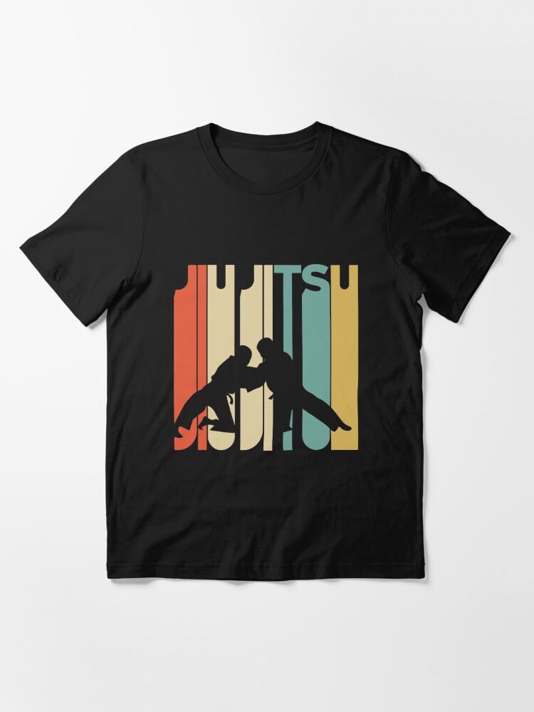 Discover Silhouette De Jiu Jitsu De Style Vintage T-Shirt Unisex