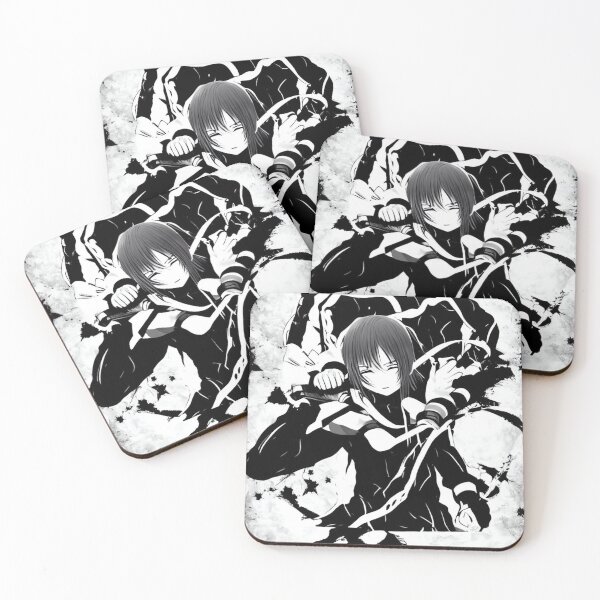 Item preview, Hardcore badass anime character,  Black and white  designed and sold by Art-of-AI.