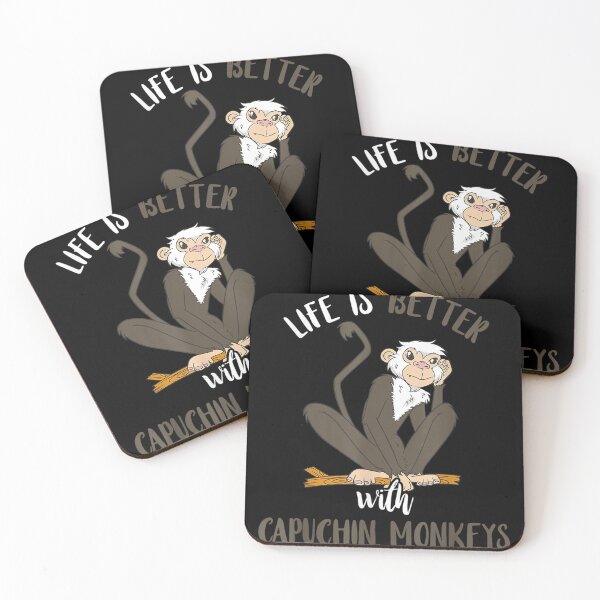 Item preview, Life Is Better With Capuchin Monkeys Wildlife Ape Animal  designed and sold by charalphe.