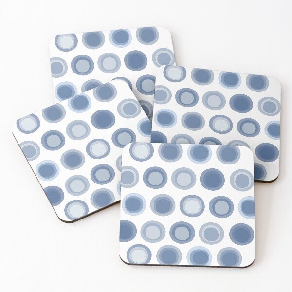 Item preview, Winter halo sundog sky circles in blues  designed and sold by AngelDawnDesign.