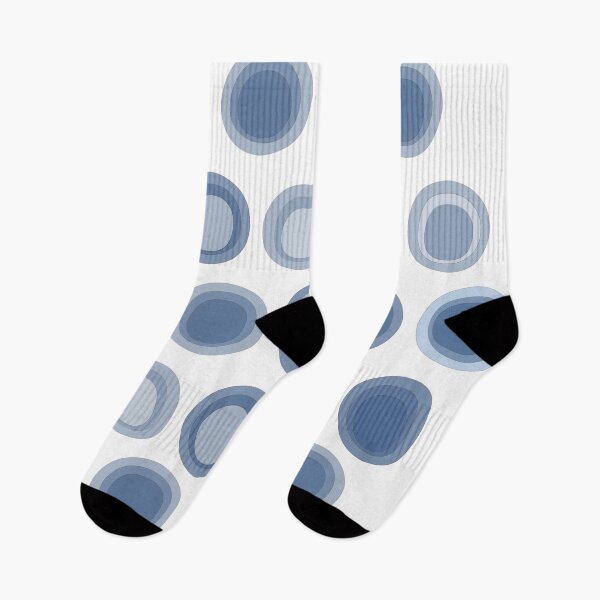 Item preview, Winter halo sundog sky circles in blues  designed and sold by AngelDawnDesign.