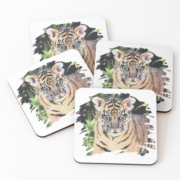 Item preview, Paint Stroke Tiger Cub designed and sold by pixelspantry.