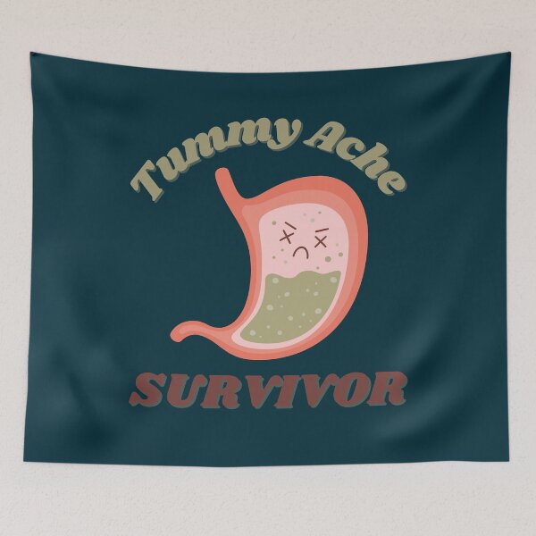 Item preview, Vintage Tummy Ache Survivor Cute Kawaii  designed and sold by LoveSeasonz.