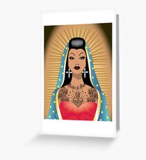 Chola Guadalupe Grußkarte