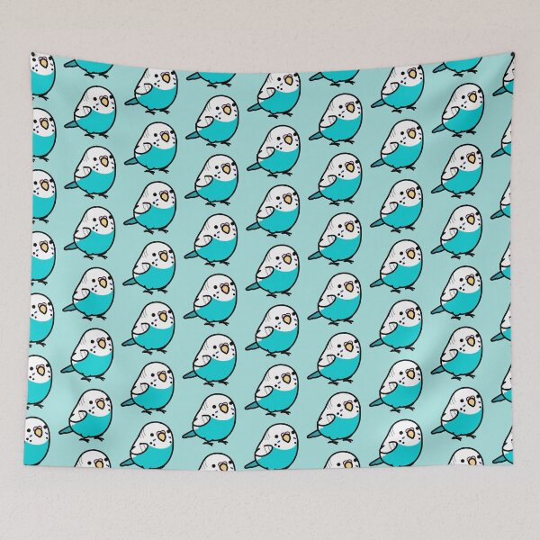 Item preview, Chubby Skyblue Budgie designed and sold by birdhism.