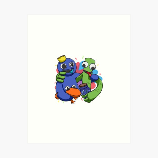 rainbow friends Blue! Art Print for Sale by NickWienfo