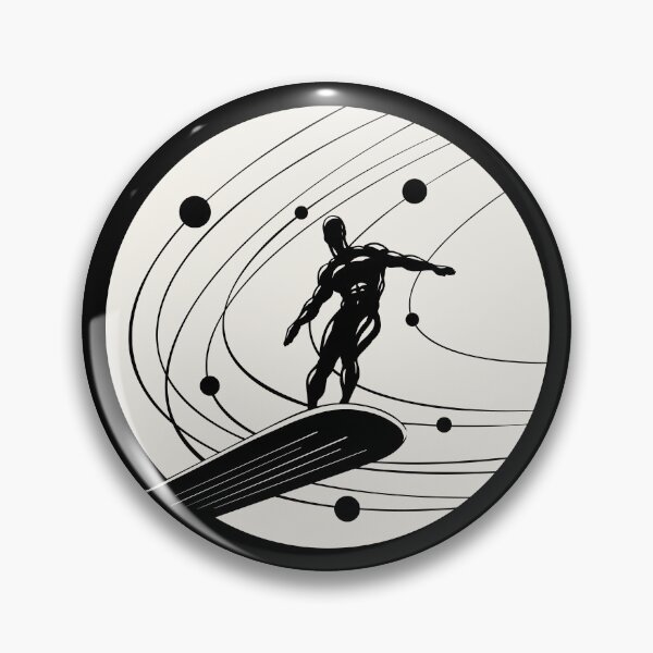 Item preview, Silver Surfer minimalist white designed and sold by LapinMagnetik.