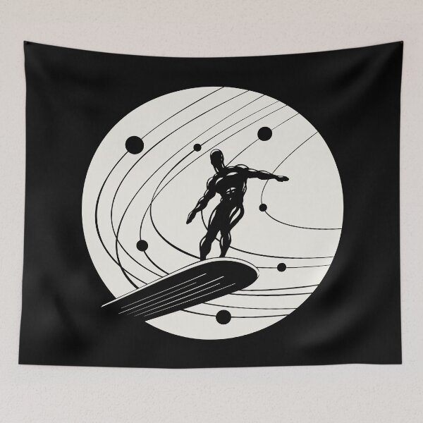 Item preview, Silver Surfer minimalist white designed and sold by LapinMagnetik.