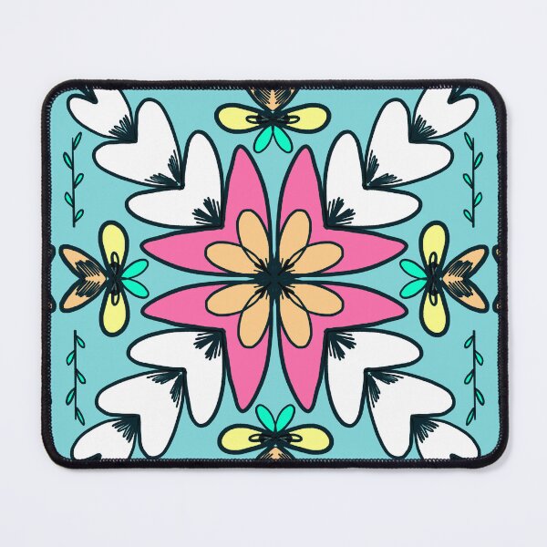 Item preview, Bright Tropical Floral Mosaic designed and sold by LaBellCreative.