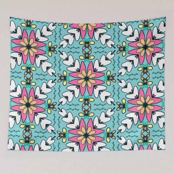 Item preview, Bright Tropical Floral Mosaic designed and sold by LaBellCreative.