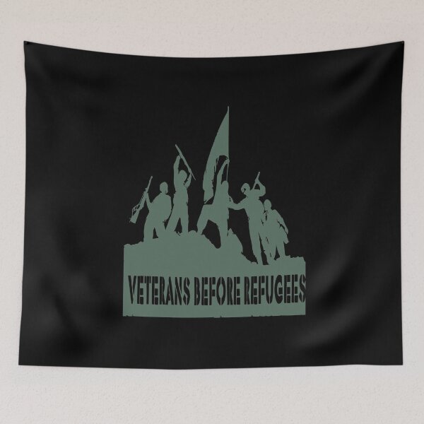 Item preview, Veterans Before Refugees designed and sold by printhappy4you.