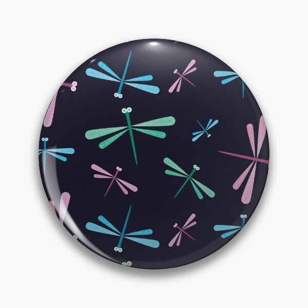 Item preview, Dragonfly Pattern on a Dark Background designed and sold by Latoblooms.
