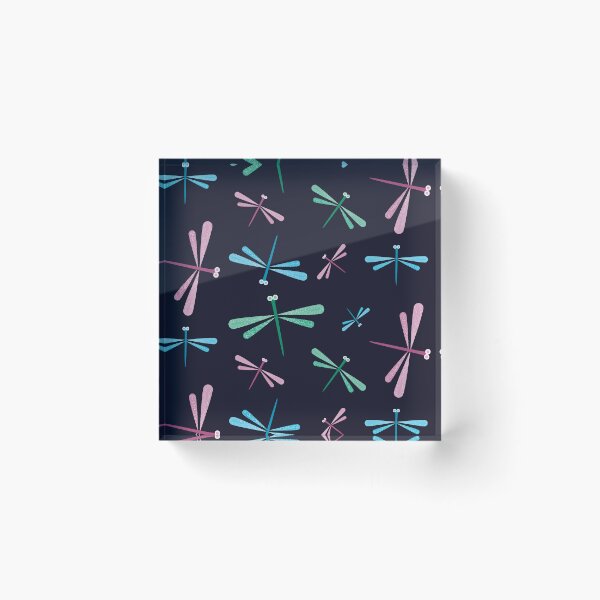 Item preview, Dragonfly Pattern on a Dark Background designed and sold by Latoblooms.