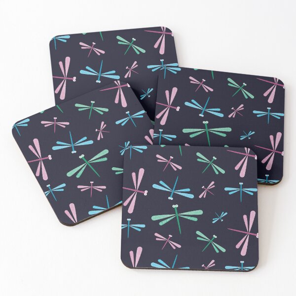 Item preview, Dragonfly Pattern on a Dark Background designed and sold by Latoblooms.