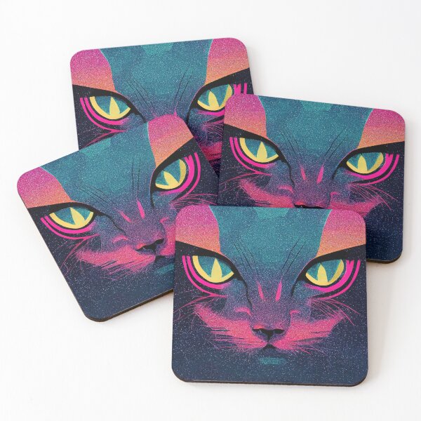 Item preview, Synthwave Cat designed and sold by ChasmicArt.