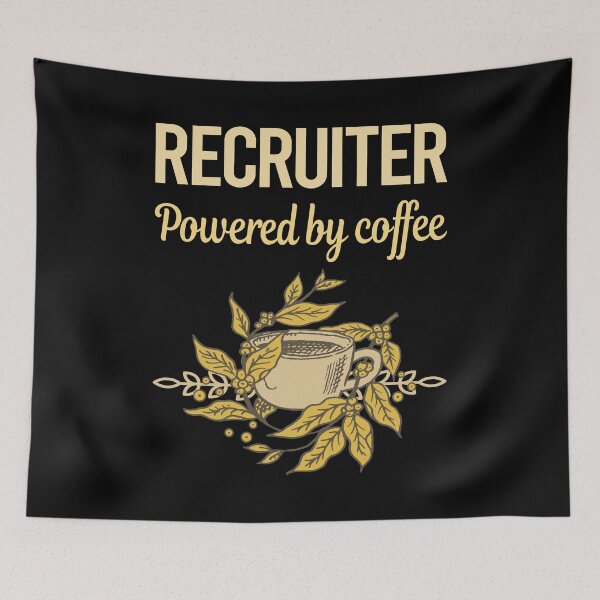 Item preview, Powered By Coffee Recruiter designed and sold by cossinulsesj.