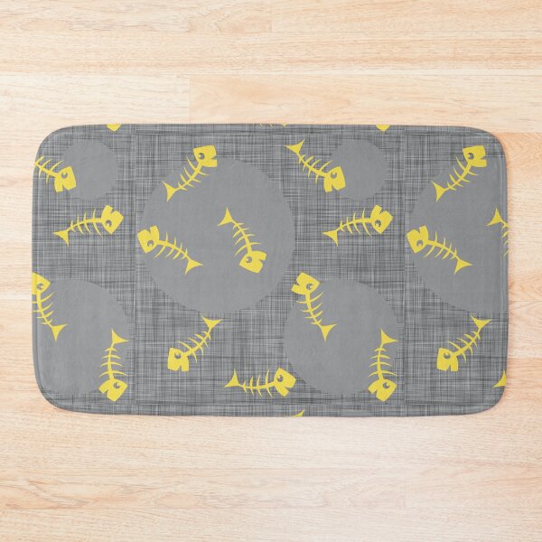 Item preview, Herringbone yellow on gray with large dots designed and sold by kobyakov.