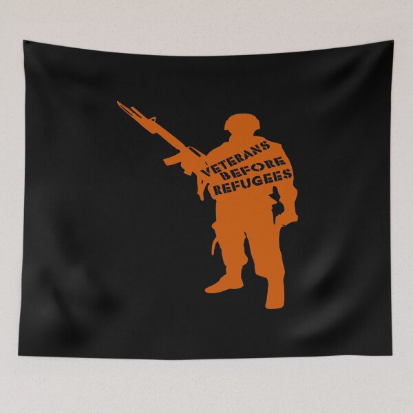 Item preview, Veterans Before Refugees designed and sold by printhappy4you.