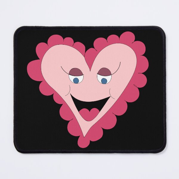 Item preview, Pink Cartoon Heart with Smiling Face Love illustration designed and sold by AngelDawnDesign.