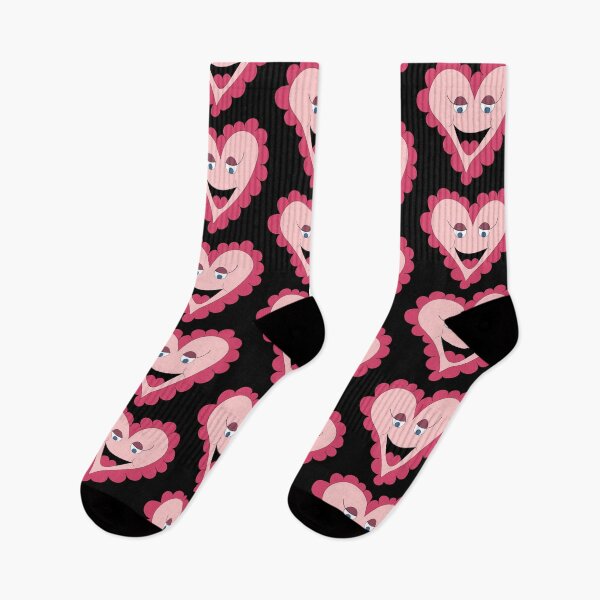 Item preview, Pink Cartoon Heart with Smiling Face Love illustration designed and sold by AngelDawnDesign.