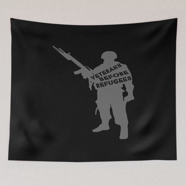 Item preview, Veterans Before Refugees designed and sold by printhappy4you.