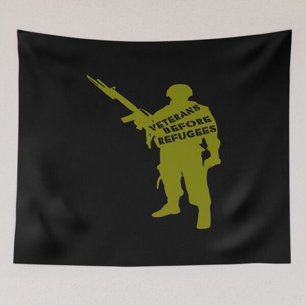 Item preview, Veterans Before Refugees designed and sold by printhappy4you.