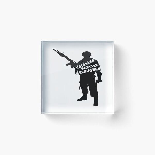 Item preview, Veterans Before Refugees designed and sold by printhappy4you.