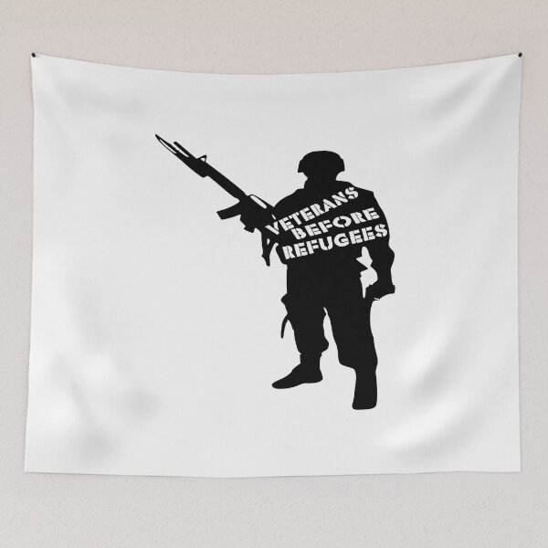 Item preview, Veterans Before Refugees designed and sold by printhappy4you.
