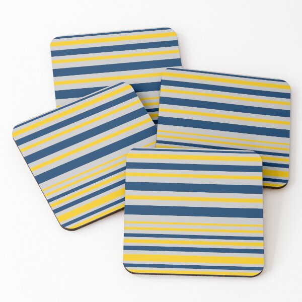 Item preview, Variable Stripe Pattern in Silver Grey, Mustard Yellow, and Navy Blue designed and sold by kierkegaard.