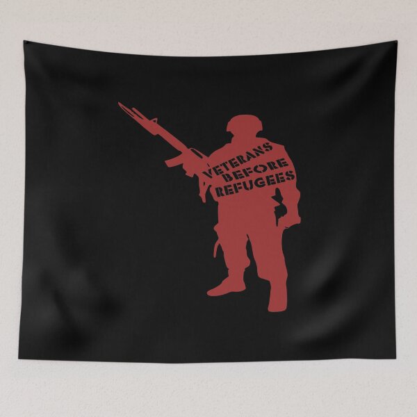 Item preview, Veterans Before Refugees designed and sold by printhappy4you.