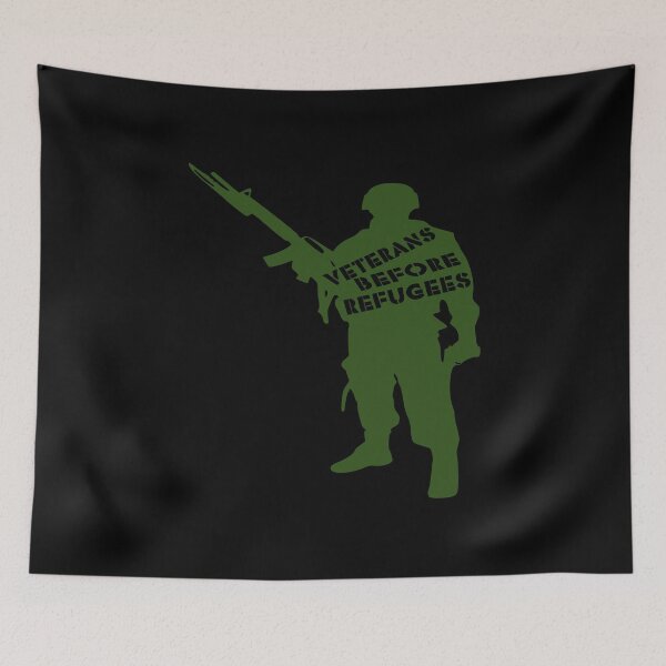 Item preview, Veterans Before Refugees designed and sold by printhappy4you.