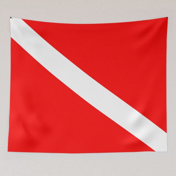 Item preview, Scuba diving flag design v1 designed and sold by Twenty Twenty Visions.