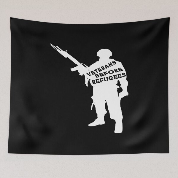 Item preview, Veterans Before Refugees designed and sold by printhappy4you.