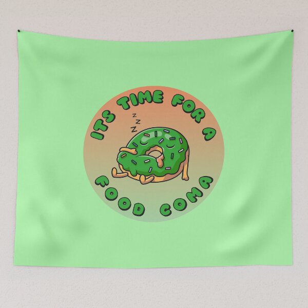 Item preview, Its Time For A Food Coma Green Donut designed and sold by everything4eva.