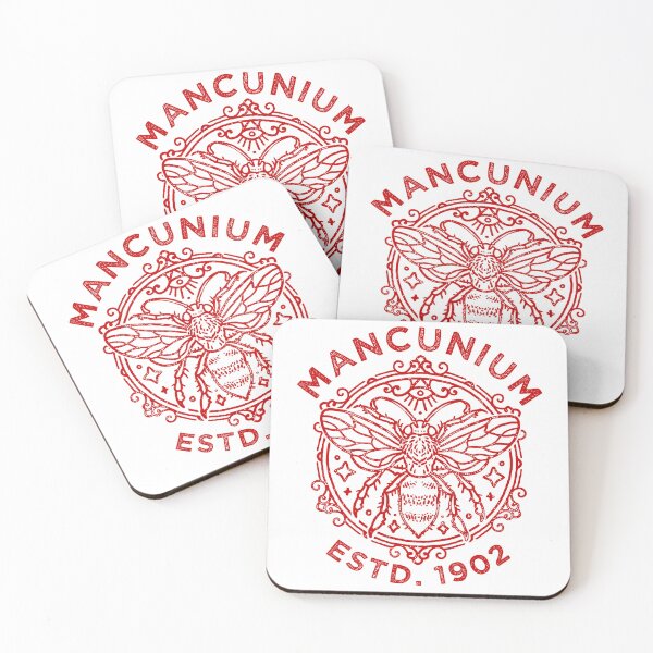 Item preview, Mancunium 1902, Manchester United FC, MUFC Football Worker Bee Design designed and sold by Proverbial Wisdom Design.