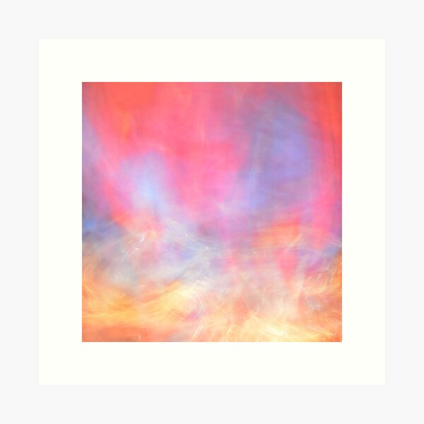 Pink Meets Blue Art Print