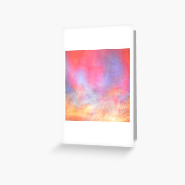 Pink Meets Blue Greeting Card