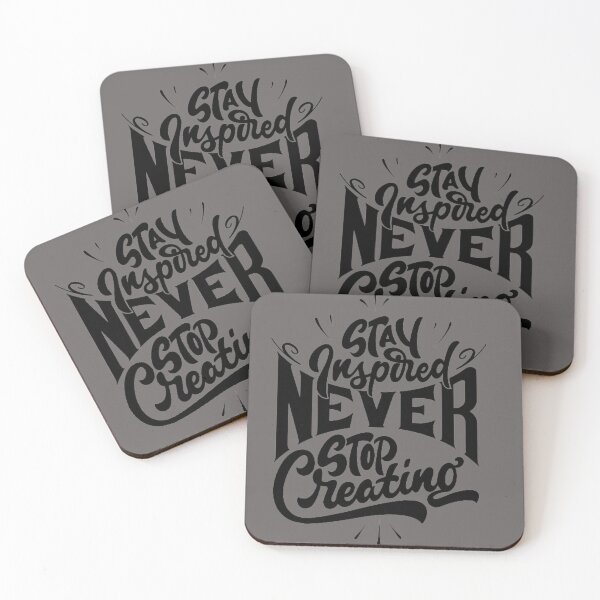 Item preview, Never stop creating things motivational printing T-shirt design for all designed and sold by SAFALK.