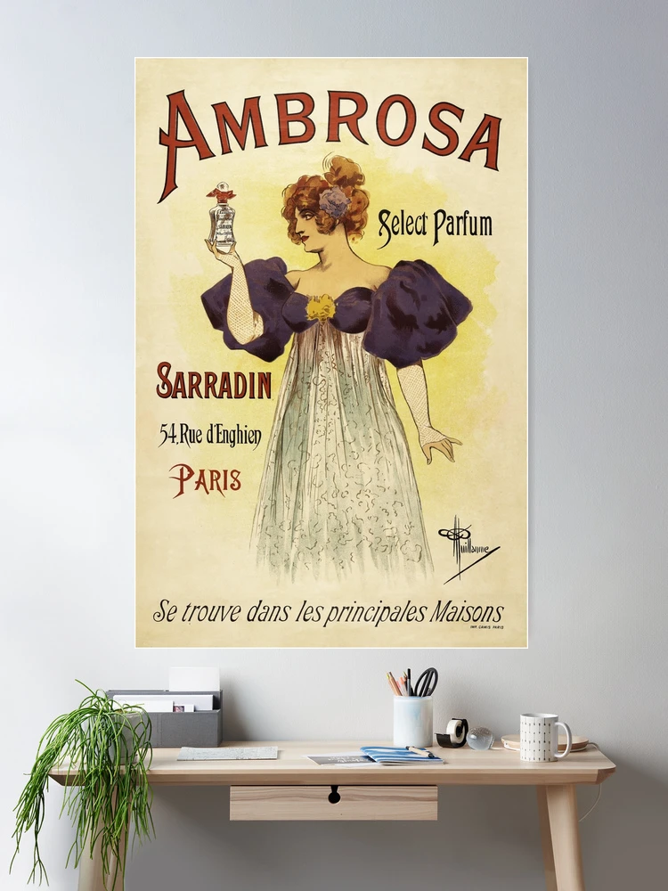 AMBROSA Select Parfum PARIS 1900s Vintage France Perfume