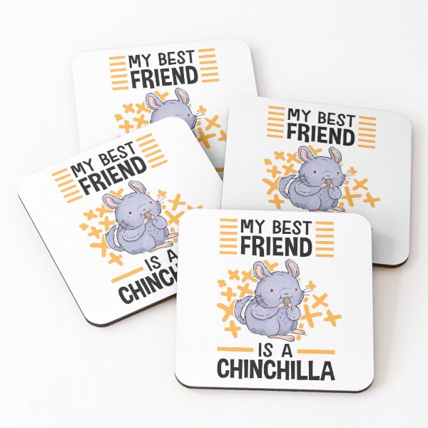 Item preview, Chinchilla my best friend rodent dust bunny designed and sold by madgrfx.