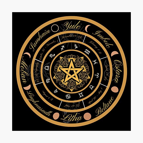 Item preview, Wheel of the year designed and sold by MysticalSister.
