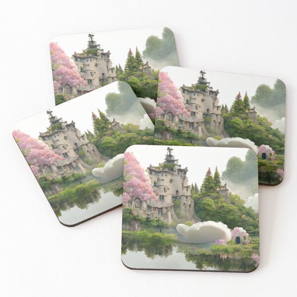 Item preview, AI Art | Lakeside Castle designed and sold by aiart0711.