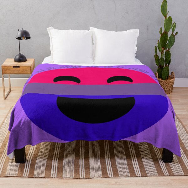Item preview, ¿Es Bi aquí o soy solo yo? Cara sonriente bisexual en púrpura designed and sold by LuckyKermit.