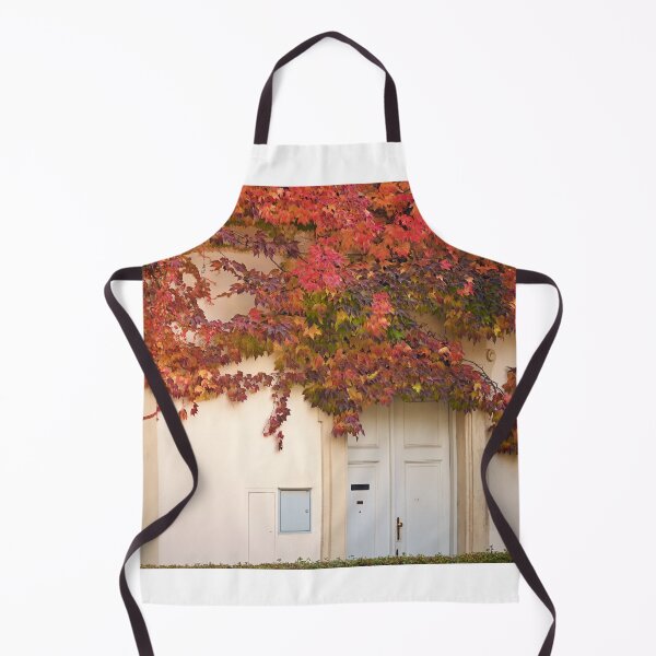 Item preview, the wall of an old house covered with creeper leafs autumn season designed and sold by goceris.