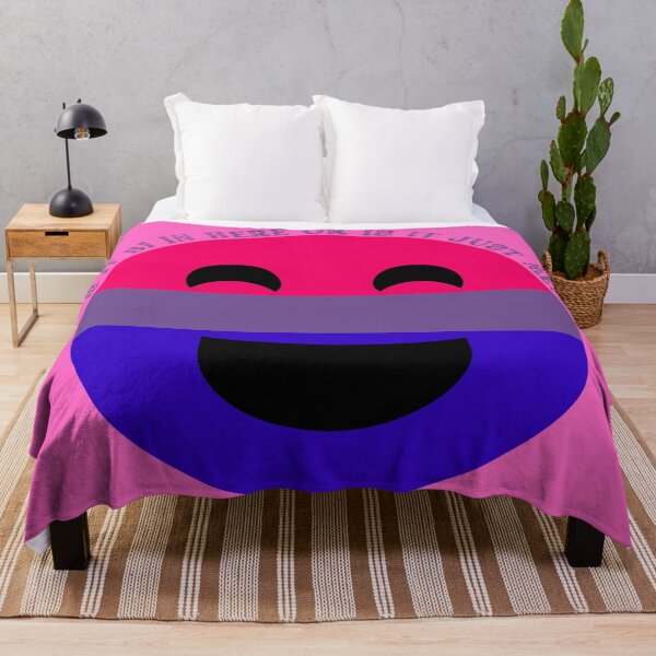 Item preview, ¿Es Bi aquí o soy solo yo? Cara sonriente bisexual en rosa designed and sold by LuckyKermit.