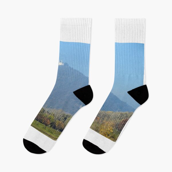 Item preview, Leopolds Church on top of the Leopoldsberg in Vienna landscape autumn season designed and sold by goceris.