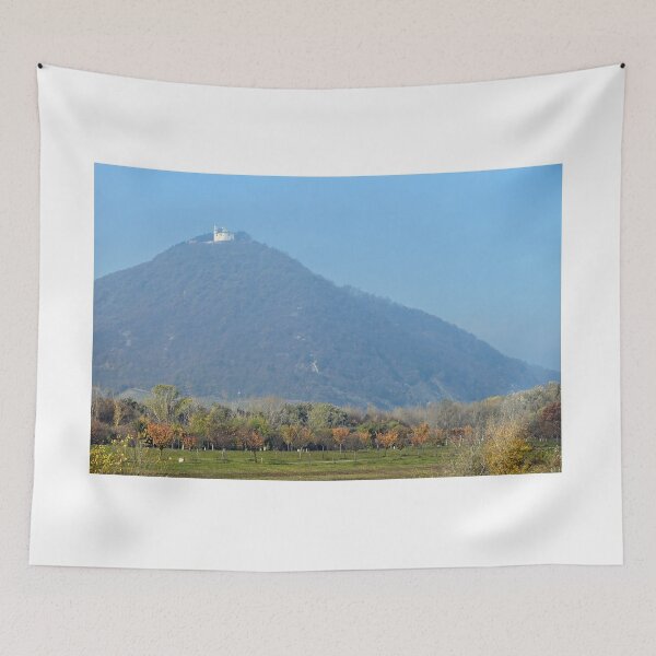 Item preview, Leopolds Church on top of the Leopoldsberg in Vienna landscape autumn season designed and sold by goceris.