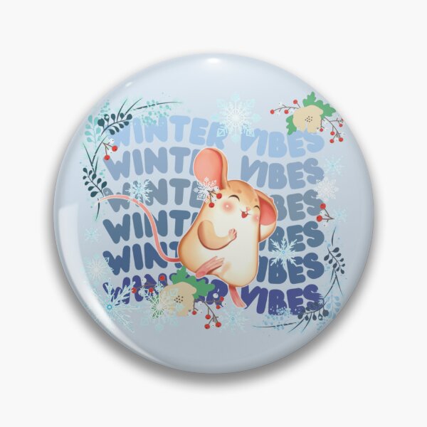 Item preview, Winter Vibes Cute Mouse Design For Winter Cold Lovers designed and sold by TrulyEpoque.