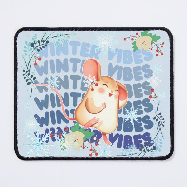 Item preview, Winter Vibes Cute Mouse Design For Winter Cold Lovers designed and sold by TrulyEpoque.