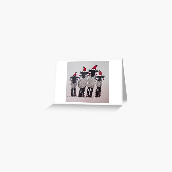 Christmas Sheep Greeting Card